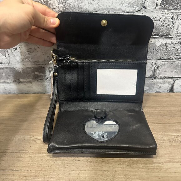 NWT Victorias Secret Wristlet Wallet Black w/ Gold Studs - Picture 6 of 11